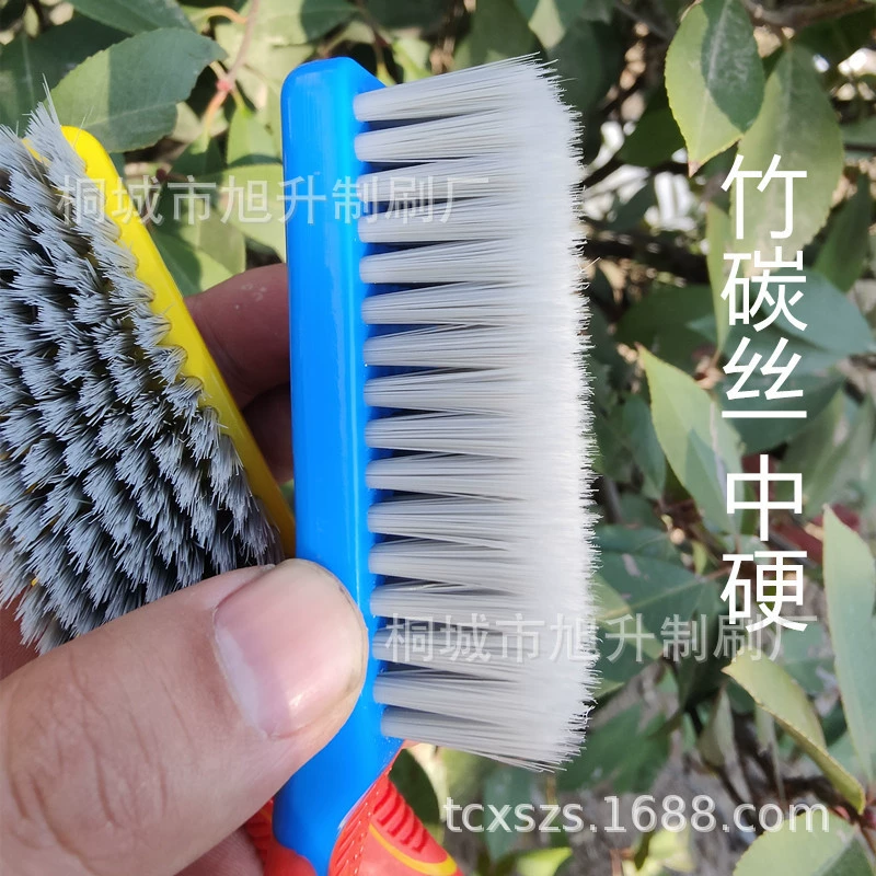 7-рядная бамбуковая угольная шелковая кисть для воспроизведения текста, нано-кисть, ореховая алмазная полировка, двухцветная Силиконовая ручка, кисть средней жесткости