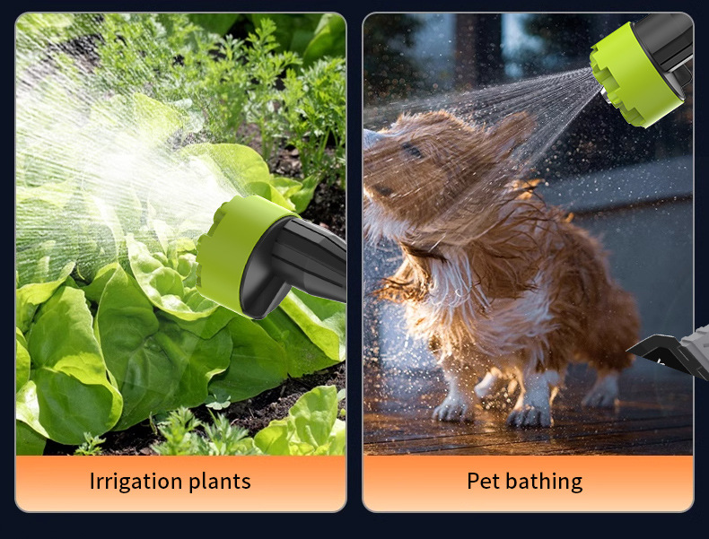 Household Car Washer High Pressure Water Gun Portable 22 Easy Grip Carwash Rechargeable Lithium Battery Outdoor Cleaning