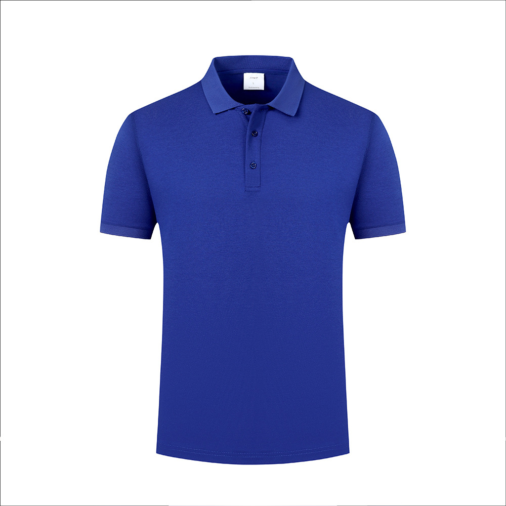 Camiseta de lana larga de amoníaco con solapa de algodón polo impresión de manga corta de verano nuevo grupo de hombres y mujeres ropa de trabajo camiseta publicitaria