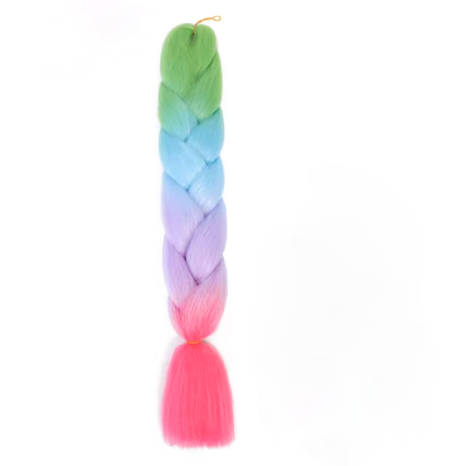 Xuchang pelucas al por mayor seda de alta temperatura teñido africano gran trenza jumbobraid fibra química colorida trenza sucia venta caliente