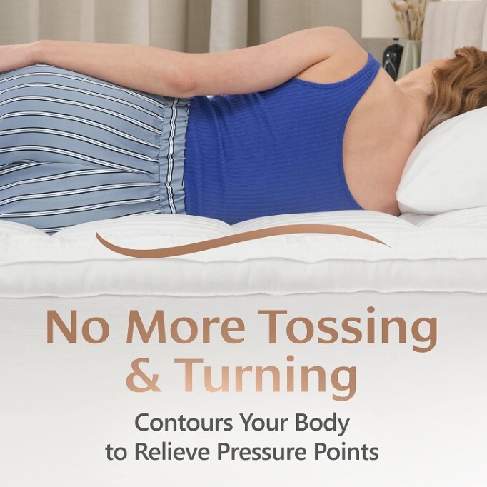 Bamboo Fiber Cooling Mattress Topper Ultra Soft Thick Mattress