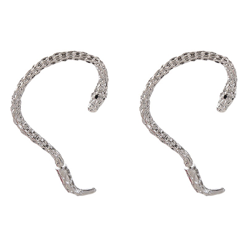 European and American Cross-Border New Exaggerated Punk Stylish Wrapped Snake-Shaped Ear Hooks Retro Creative Simple Ear Studs and Ear Bone Clips