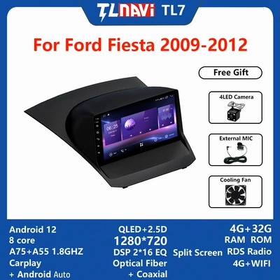 Cross-border exclusive for Ford Fiesta Fiesta 2009-2017 Android large screen navigator (DVD Navigation) - 4g32g-2009-2011