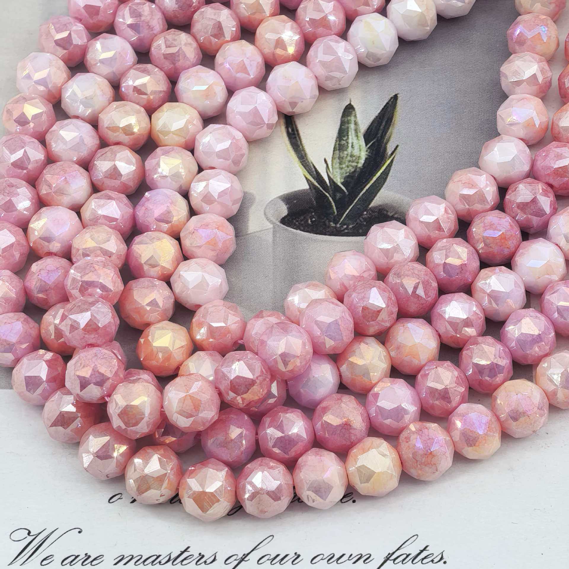 Bola de flores de 8mm Jingjing K9 cuentas sueltas de cristal 64 superficies cortadas con cuentas Accesorios de joyería hechos a mano de bricolaje Pulsera Collar lote suelto image 99