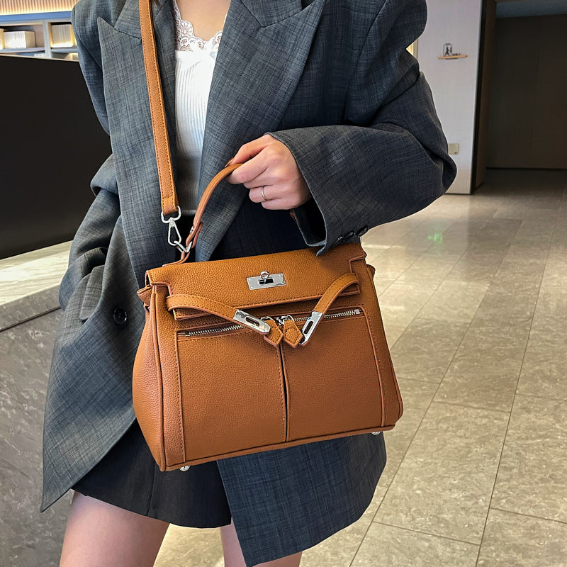 Comercio exterior bolso de mano de doble bolso Kelly mujer 2025 nueva moda de gran capacidad mochila de hombro mochila de viaje