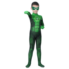 绿灯侠儿童紧身衣cos哈尔·乔丹万圣节服装cos欧美超级英雄cos服