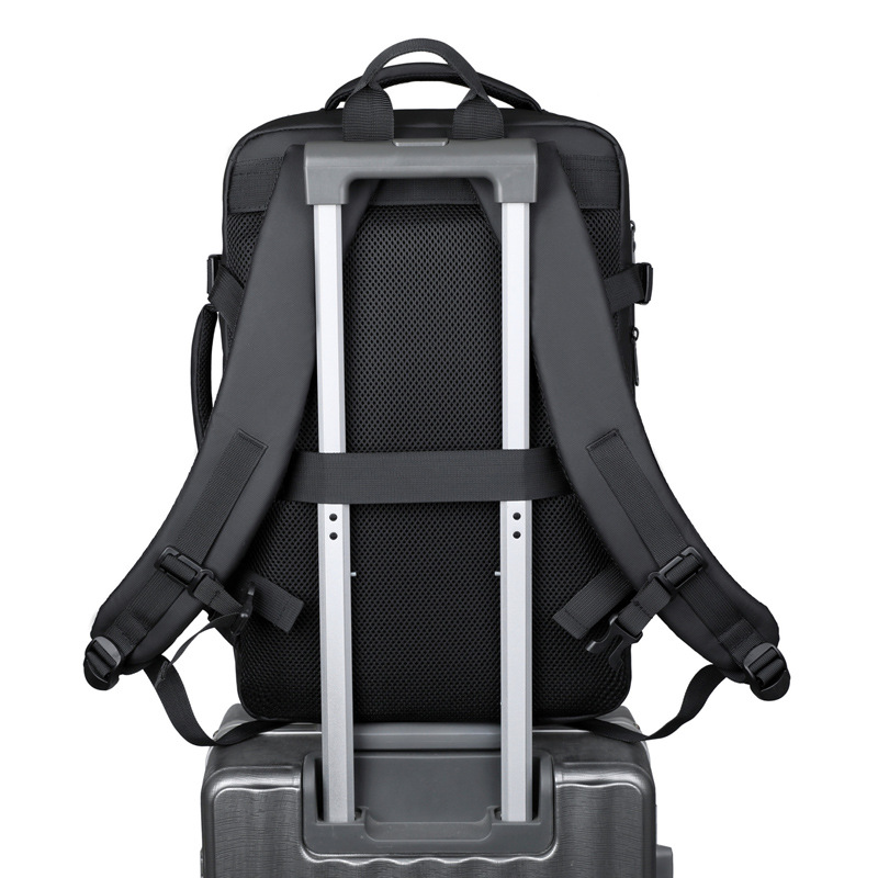 Mochila recargable USB para hombre nueva y expandible transfronteriza Mochila para computadora multifuncional de gran capacidad Mochila escolar