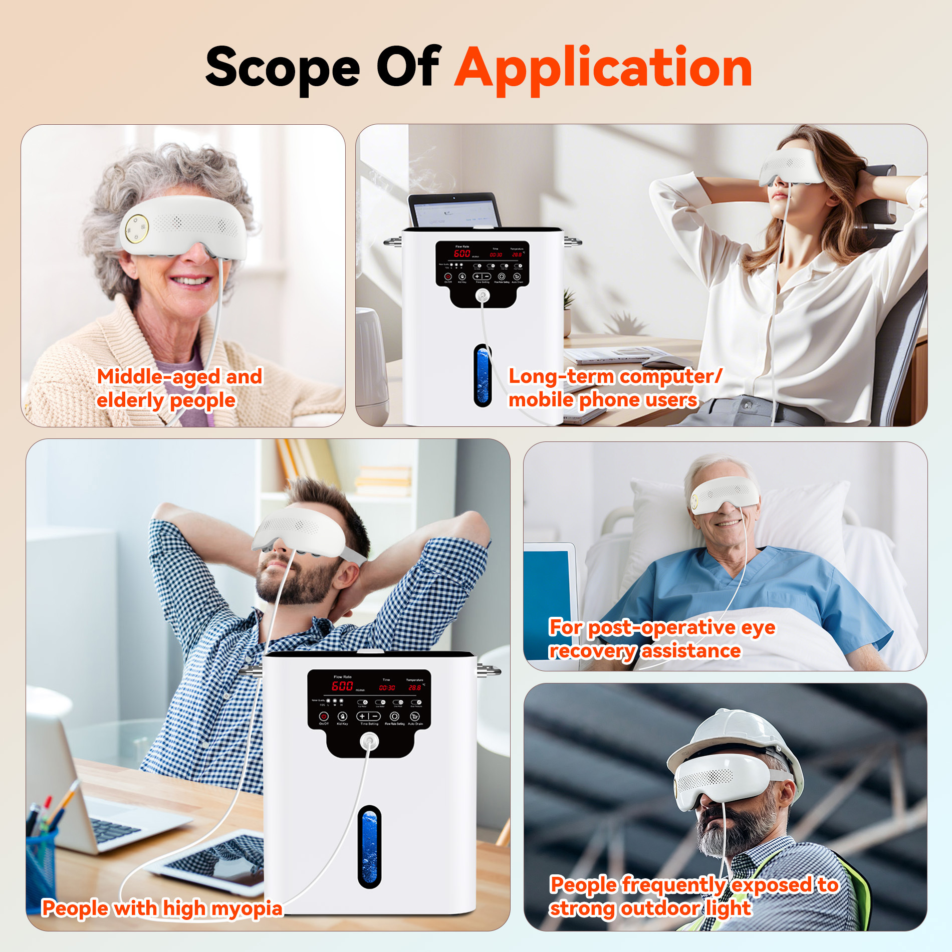 Hydrogen machine, hydrogen inhalation eye mask, hydrogen delivery eye mask, hydrogen generator accessories, hydrogen inhalation for the eyes, hydrogen eye mask