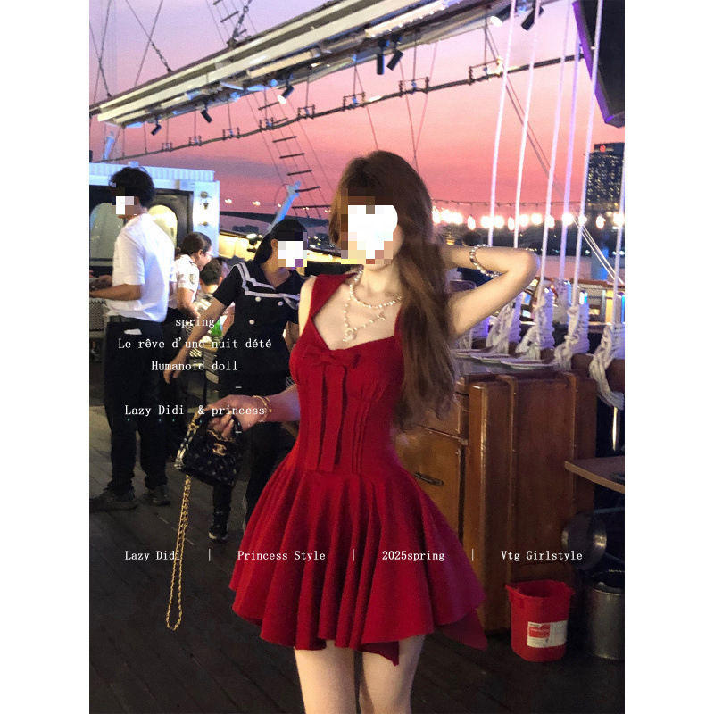 在庫あり Lazy Didi Rose Life 4m スカート プリンセススカート リボン付き ノースリーブ ウエスト シャツ|undefined