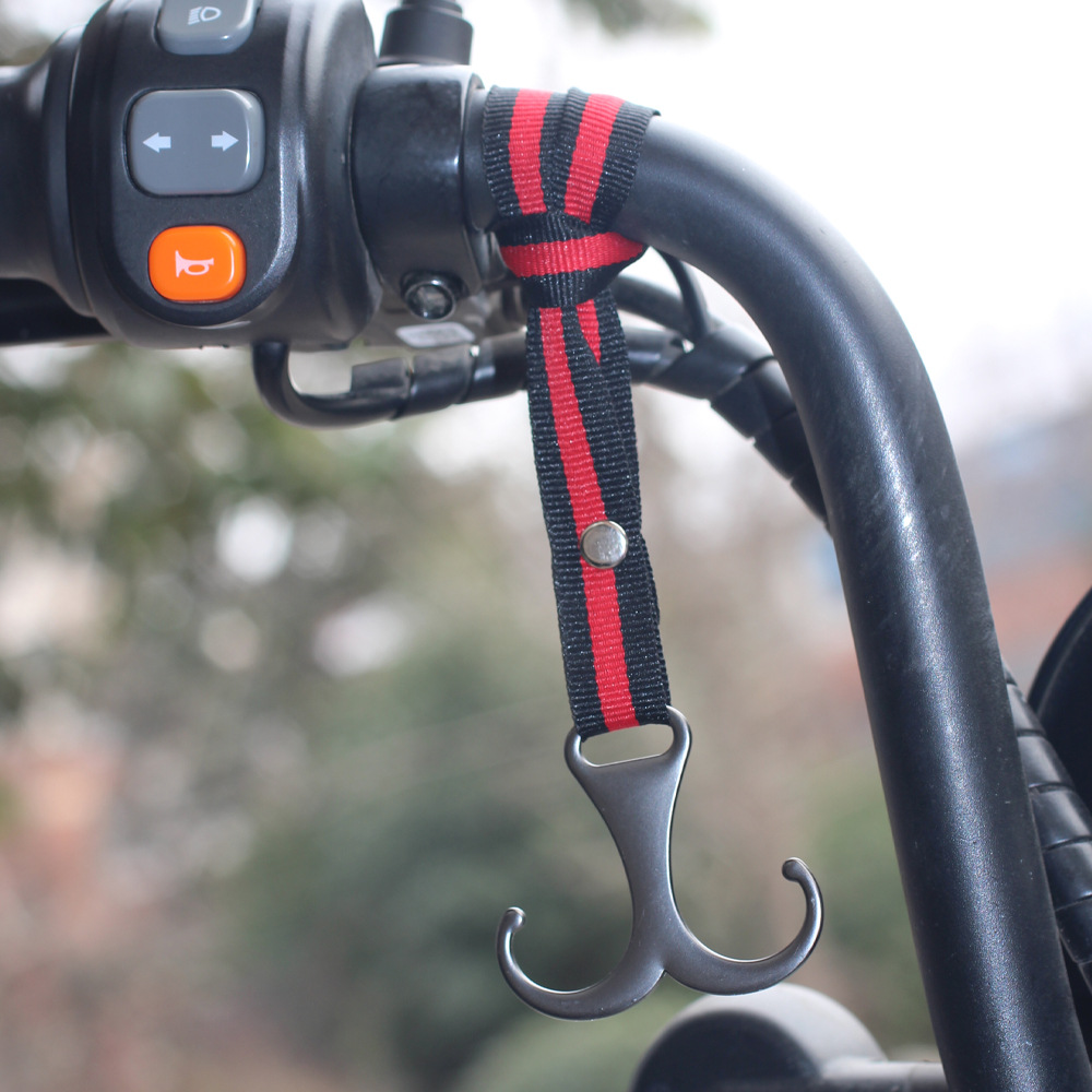 Gancho multifuncional de metal engrosado para motocicleta, triciclo eléctrico, venta al por mayor, nuevo, para compras y supermercado