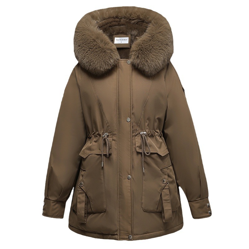 Algodón mujer 2024 invierno nueva moda cálida y gruesa chaqueta de algodón plumón mujer chaqueta de algodón larga mujer chaqueta de mujer