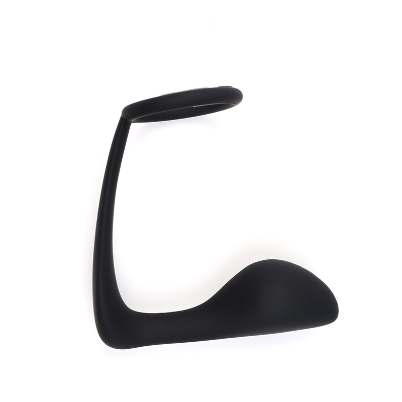 Locking Anal Plug with Ring Prostate Massager, Silicone Two-in-One Training Toy — detail image 5