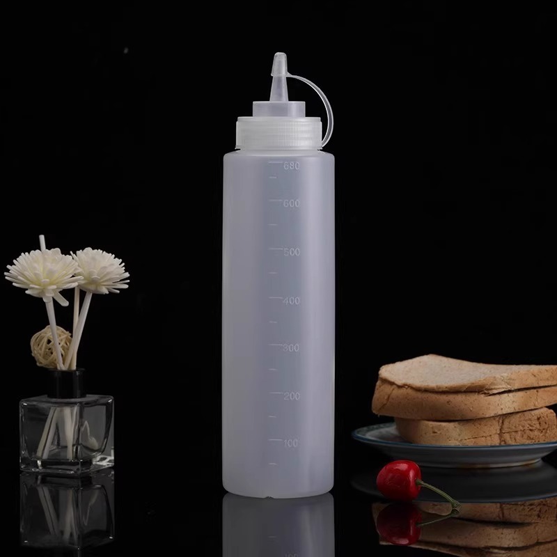 挤酱瓶番茄沙拉酱塑料尖嘴挤压式挤壶商用油壶家用酱汁酱料调料瓶|undefined