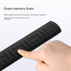 Slip-Resistant Lycra Memory Foam High-Elasticity Soft Anti-Fatigue Gaming Office Ergonomic Mouse Pad Wrist Rest