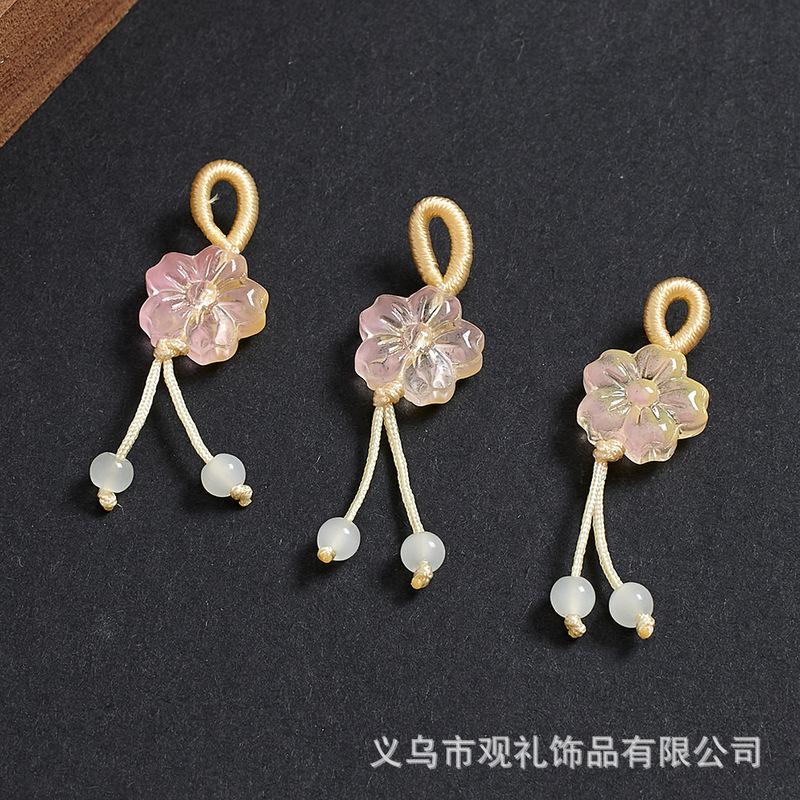 琉璃葫芦莲蓬樱花手串吊坠提溜串珠手链手工diy手绳编织饰品配件|undefined