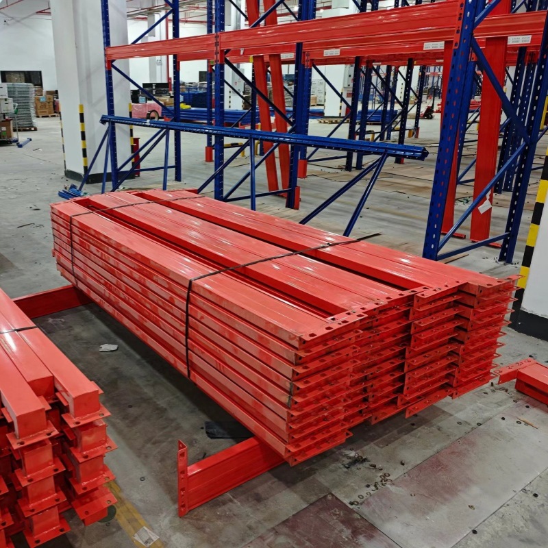 Estanterías de alta resistencia para empresas, fábrica en Dongguan, almacén con columnas gruesas de gran altura para almacenamiento de palets.