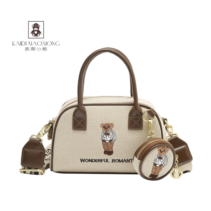 Kitty Bear Source Factory 26 New Versatile Casual Original Cartoon Bear Handbag Single Shoulder Crossbody Women's Bag