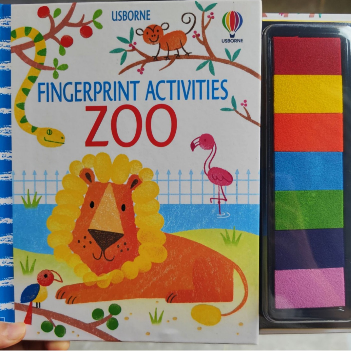 Libro de pintura con huellas dactilares para niños con sellos y tintas ecológicas juego creativo educativo