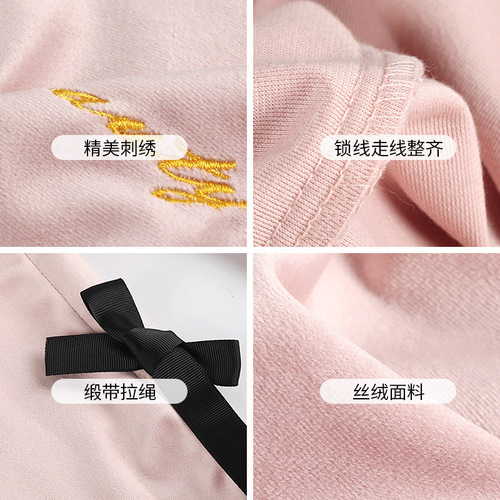 High-end velvet embroidered shoulder strap pouch, luxury cosmetic storage bag, green dustproof small cloth bag with logo print