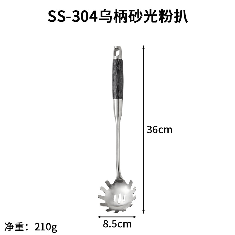 SS-304 검정색 손잡이 샌딩 파우더 스테이크