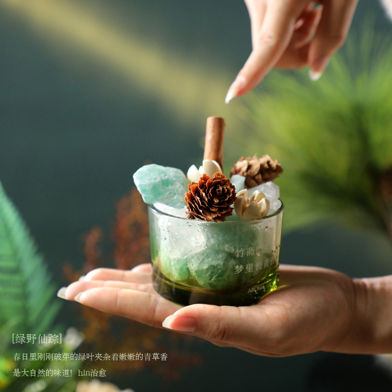 Xiangsheng 森林ディフューザー石装飾品無火アロマセラピー屋内長期持続クリスタルアロマセラピーギフトボックスハイエンドフレグランスエッセンシャルオイル|undefined