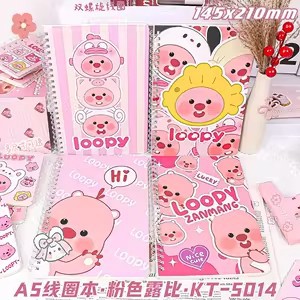 漫画のケイティの猫のA5線の本insの高い顔の値の学生のルーズリーフのノートkt猫の横線の帳簿の卸売り