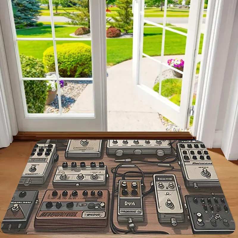 Alfombra de franela estampada, estilo playa, antideslizante, resistente a la suciedad, resistente al desgaste, alfombra para la entrada, dropshipping transfronterizo Y2.