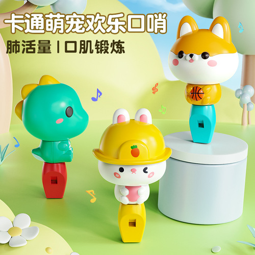 Whistle Children Toys Infant Baby Special Blow Dinosaur Whistle Cartoon Blowing Instrument Small Trumpet Harmonica 