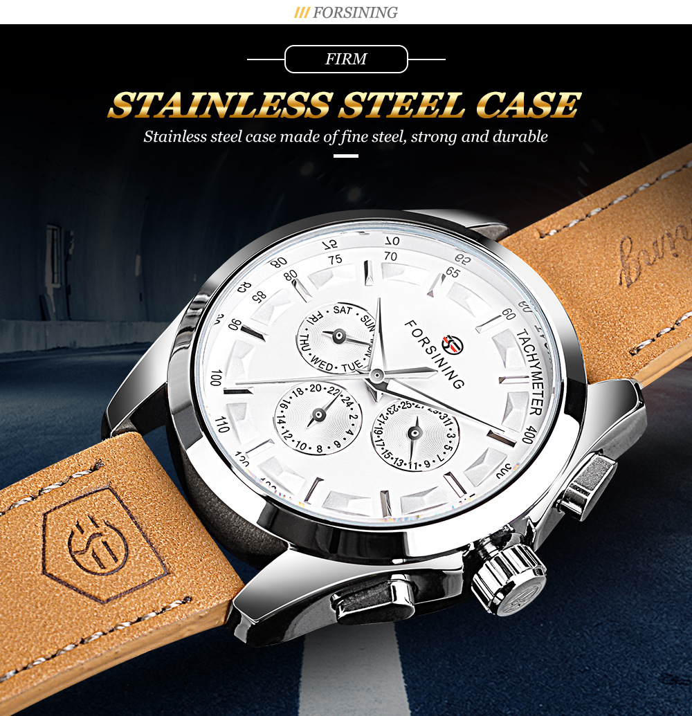 Men's Mechanical Watch Automatic Functional Glow In The Night_voghion.com