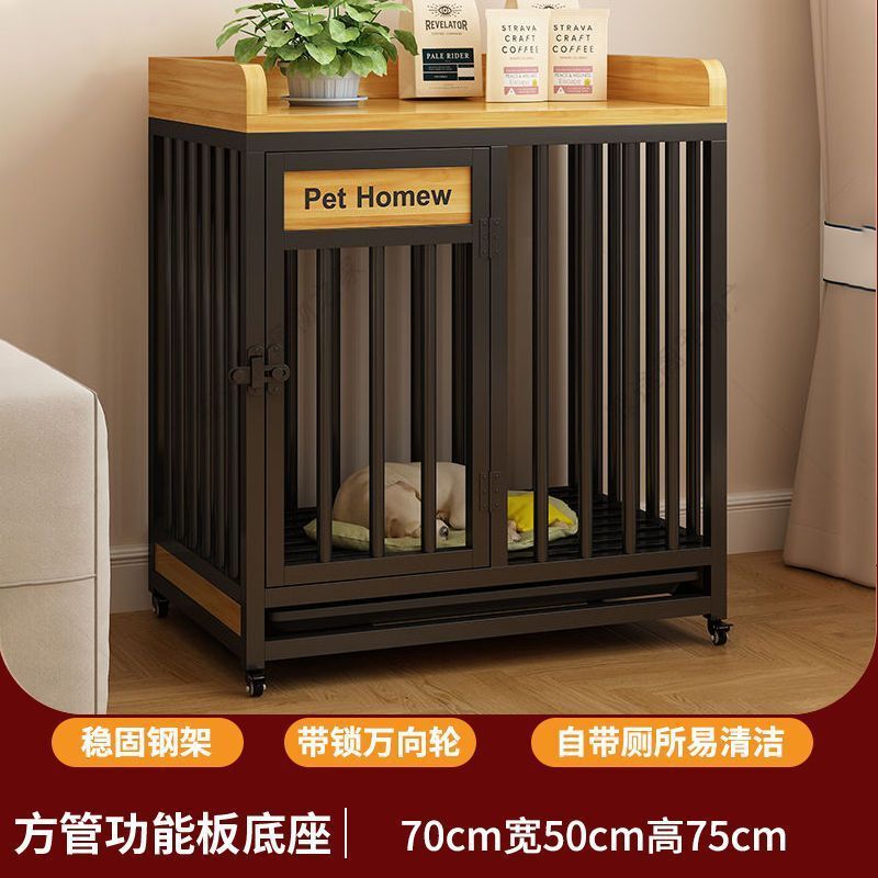 犬ケージ小型犬屋内バルコニー犬小屋プーリー付き可動中型犬コーギー大型ペット厚いフェンス|undefined