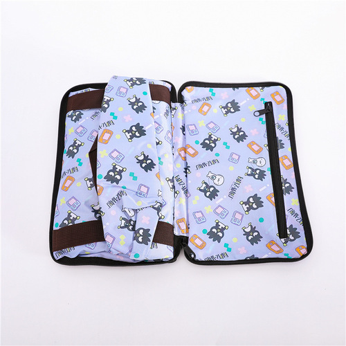 Cartoon Large Capacity Oxford Cloth Travel Bag Hangable Suitcase Luggage Bag Zipper Folding Travel Storage Bag Shoulder