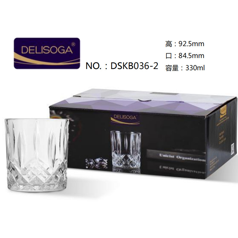 Directo de fábrica creativa tallada copa de vino clásica Copa bebida taza de cerveza engrosada logotipo impreso al por mayor