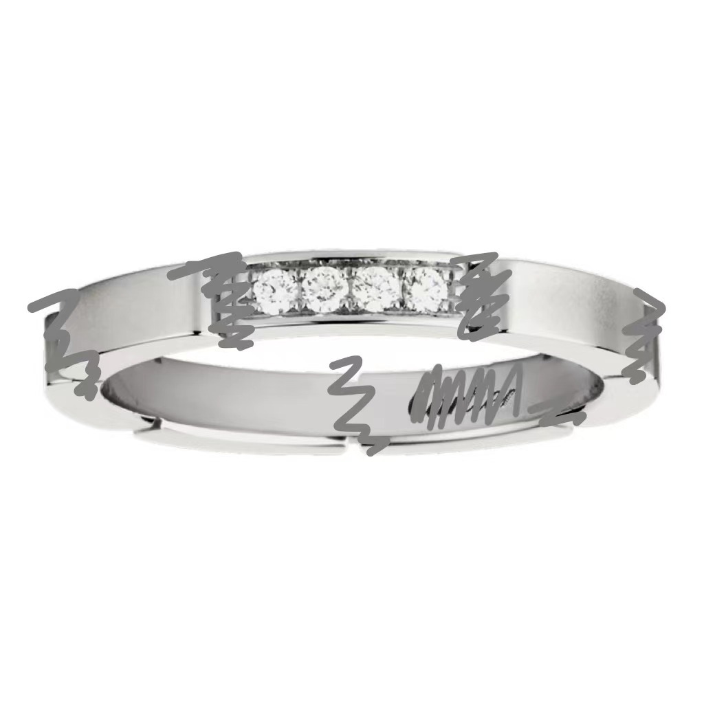 Single section diamond [white gold]