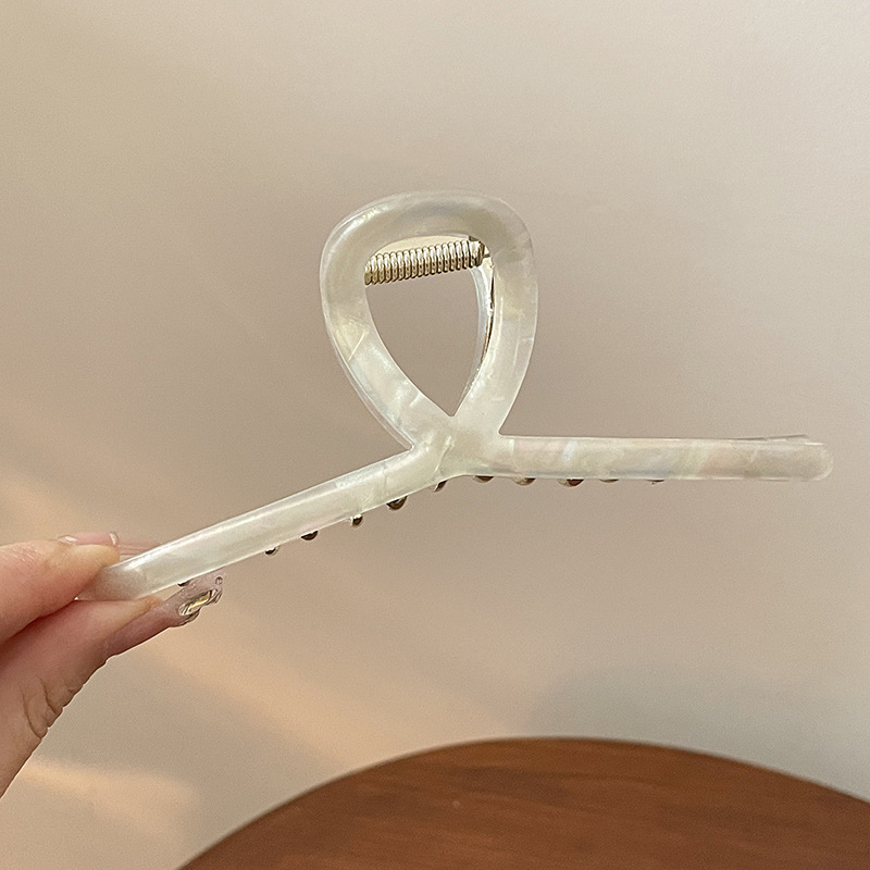 Clip de agarre de ácido acético para mujer, horquilla de disco en la parte posterior de la cabeza, rojo de red, nuevo clip de tiburón 2025, horquilla de alta gama, tocado