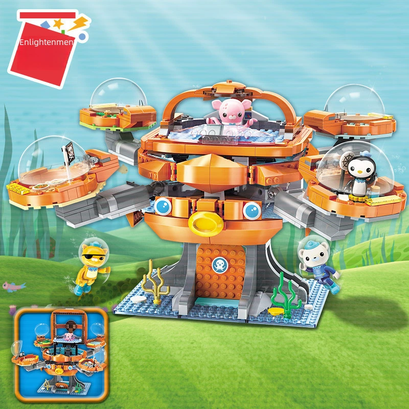 Просвет Sea Little Column 3701-3716 Opopoly Fort Водяной Медведь Червь Мужчины Девушки putting block игрушка подарки
