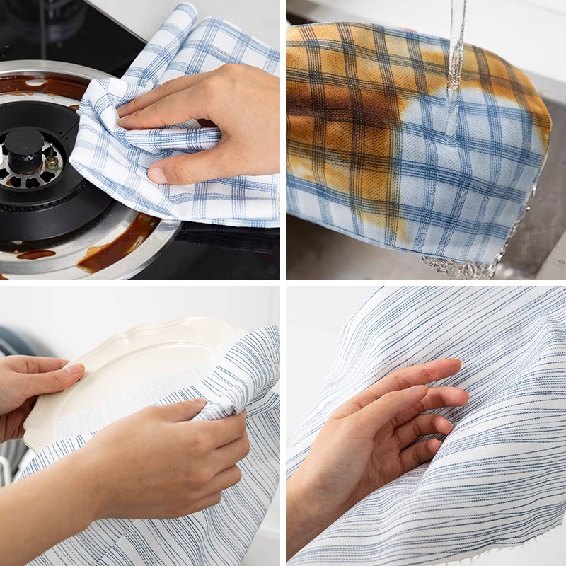 Japón con toallas de cocina, toallas de lavaplatos secas y húmedas, papel absorbente de aceite, papel absorbente de agua, toallas perezosas desechables image 3