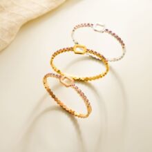 �䓲���ɫ��荷䳲�������C �羳�¿�18k��ɫ��ɫ�ʯ���P����C