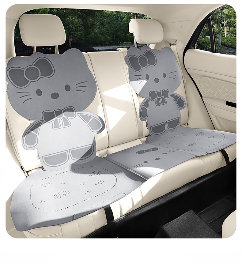 2026 Car Seat Cushion, Universal for All Seasons, Suede Seat Cushion, High-End Saddle Pad, Suede Seat Cover, Summer Slim Waist Design