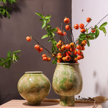 现代简约陶瓷油画风插花花瓶创意客厅时尚干花器家居装饰品摆件