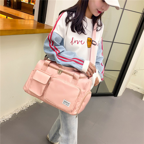 Wet and dry separation training sports bag casual travel bag women's lightweight handbag shoulder travel bag swimming fitness bag