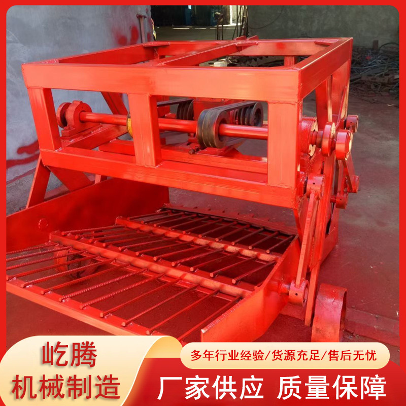 多功能药材深挖收获机 四轮后置不同宽幅晃筛震动式收药机起药机