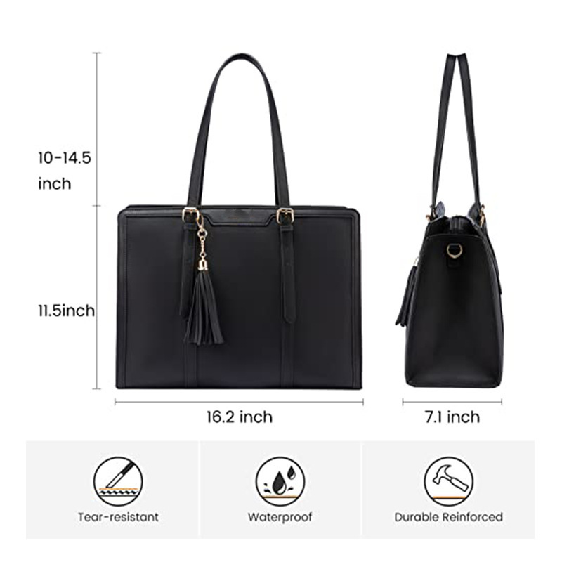 Amazon nuevo bolso de moda para mujer bolso de hombro para computadora portátil bolso de cuero para computadora con embrague,