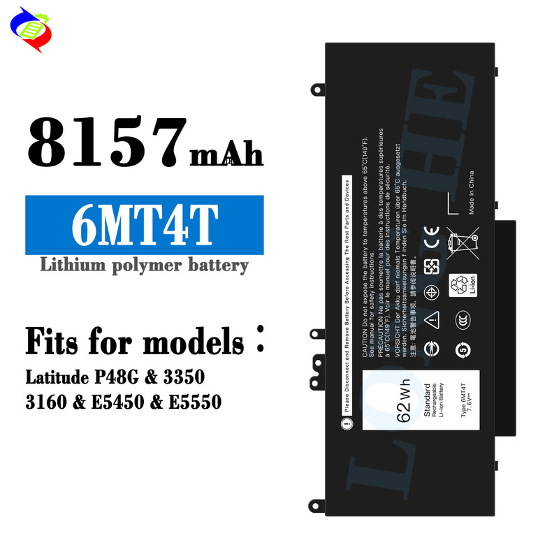 Suitable for Dell 6Mt4T Laptop Battery Latitude P48G/3350/3160/E5450/E5550