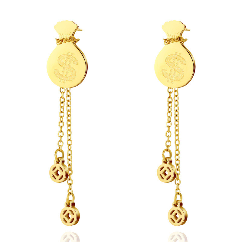 Oferta especial experiencia europea y americana joyería de acero titanio vacío galvanoplastia no decoloración no alérgica joyería pendientes collar fábrica al por mayor