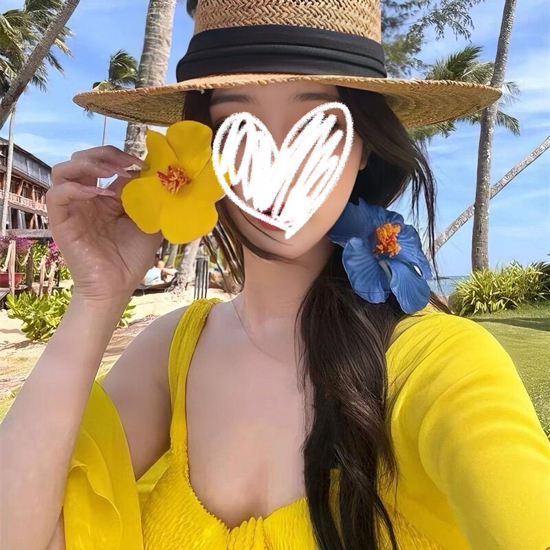 Summer Dopamine Hibiscus Flower Hairpin Women's Side Headwear Accessories Seaside Vacation Style Atmosphere Hair Accessories