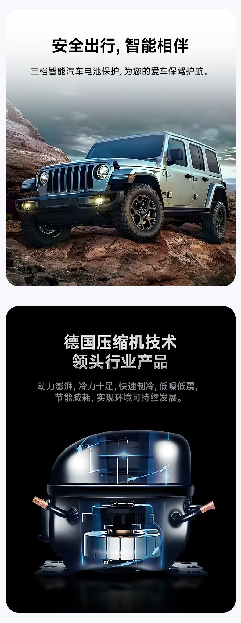 9-Liter Compressor Car Refrigerator for Freezing and Cooling, Camping Box, Portable Car and Home Use Refrigerator