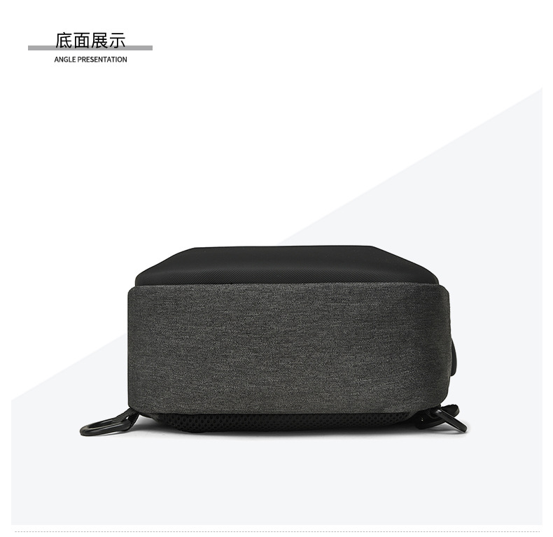 New cross-border chest bag for men, high-end cycling, large-capacity casual chest bag, single-shoulder men's crossbody bag, anti-theft shoulder bag undefined