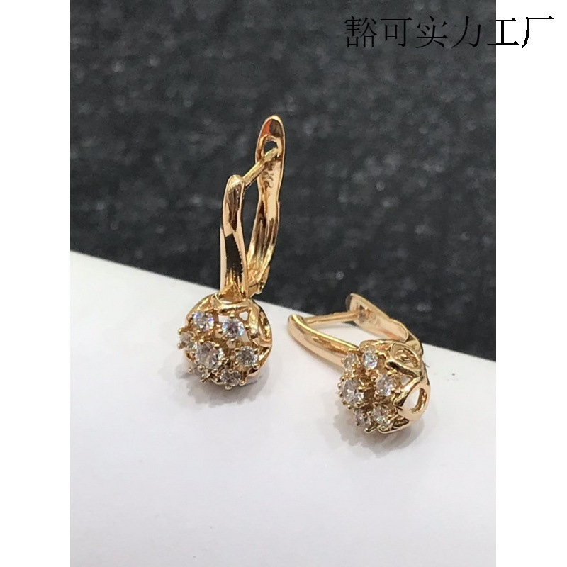 旭平外贸跨境个性耳圈耳扣欧美夸张耳饰女气质锆石耳环夏季高级感|undefined