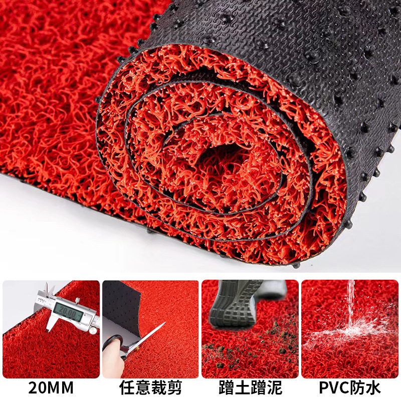 卸売PVCネイル底糸巻きマット、厚手糸巻き、カット可能、車用フロアマット、商業用、ショッピングモール、ホテル用滑り止めマット|undefined