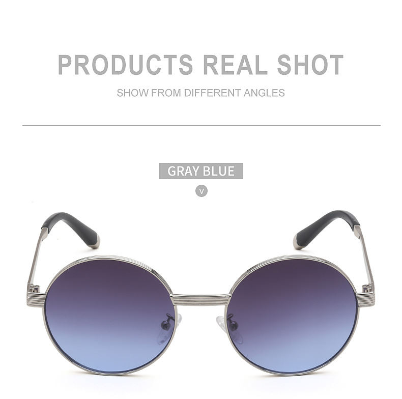 Fashion Style New Round Frame Sunglasses display picture 1